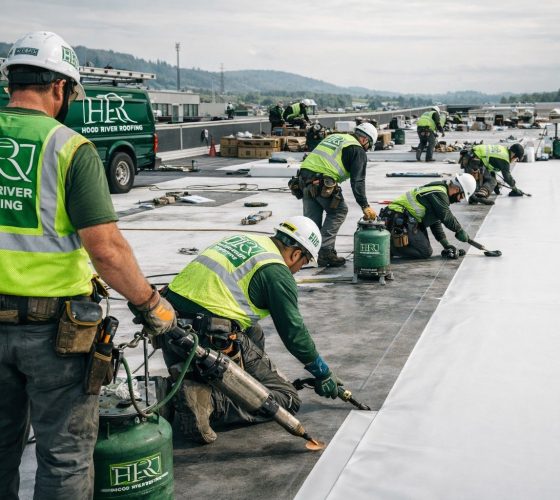 Commercial roof repair in hood river