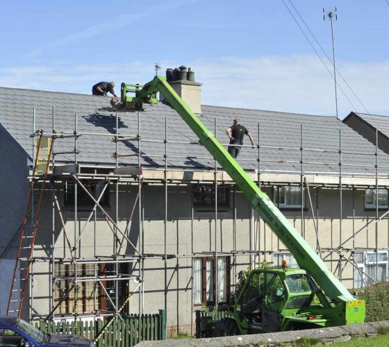 Scaffold Roof Installation